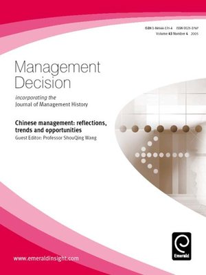 cover image of Management Decision, Volume 43, Issue 4
